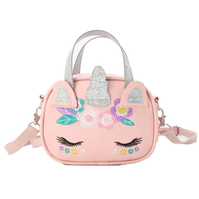 Tinka - Bag Unicorn Pink w/Embroidery Pretty Purse