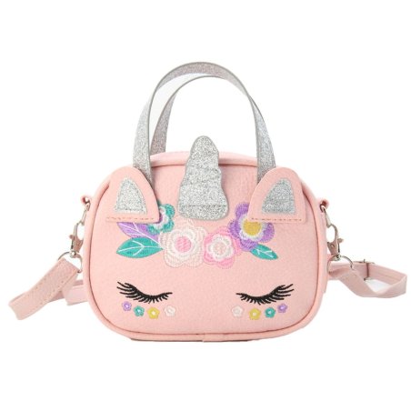 Tinka - Bag Unicorn Pink w/Embroidery Pretty Purse