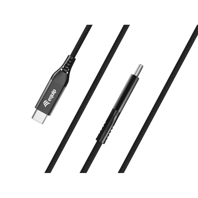 Equip Kabel USB-C4.0-C Slim PD240W St/St 1.20m schwarz