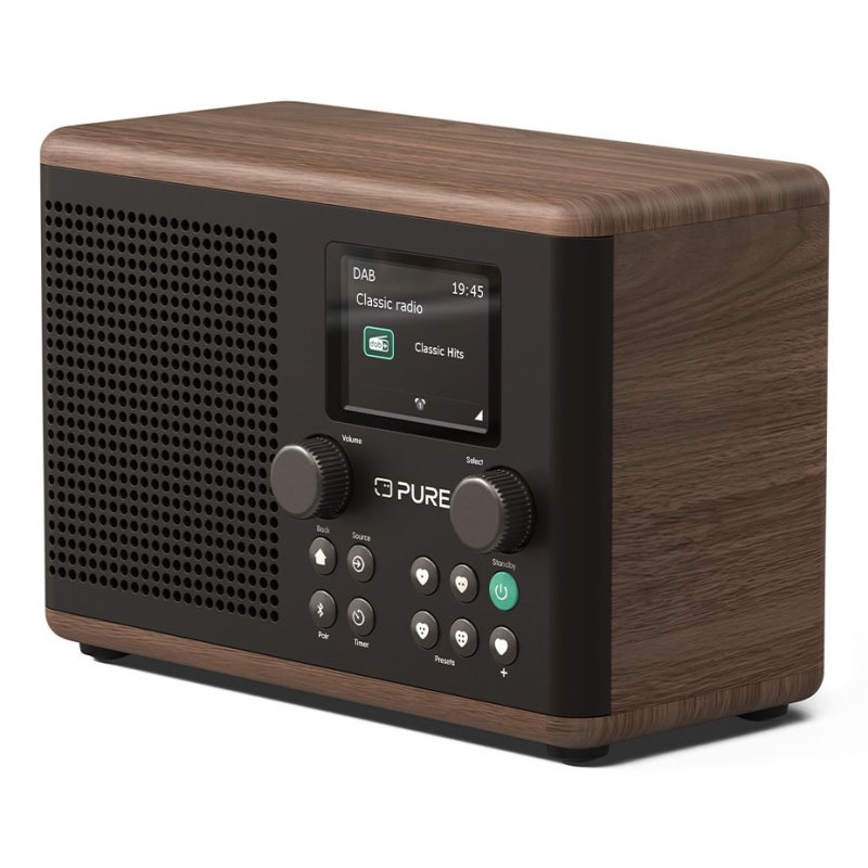 Pure Classic H4 Portable Numérique Noir, Bois