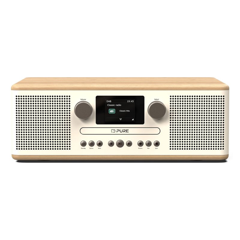Pure Classic C-D6 Digitalradio White/Oak EU/UK