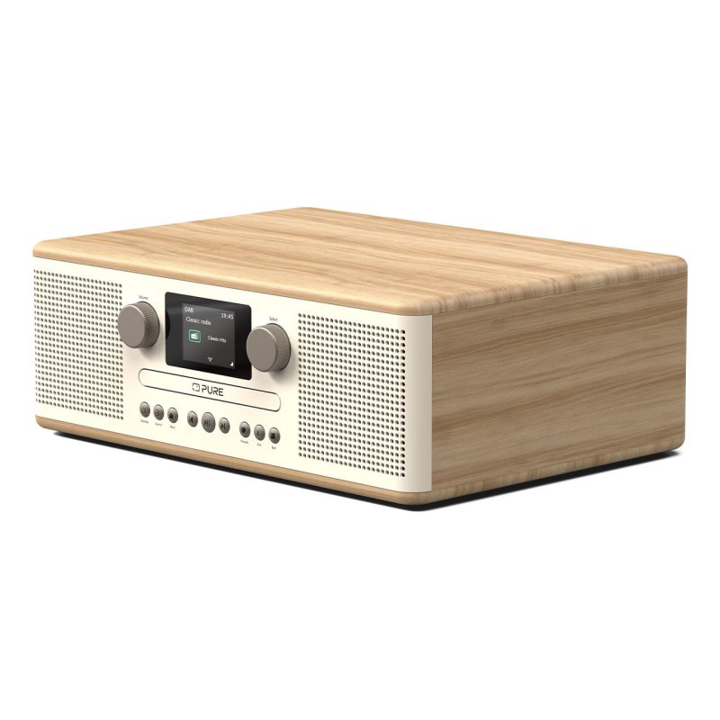 Pure Classic C-D6 Portable Numérique Chêne, Blanc