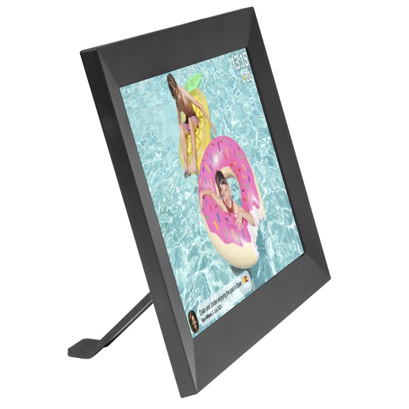 Denver PFF-1024BMK2 digital photo frame Black 25.6 cm (10.1") Touchscreen Wi-Fi