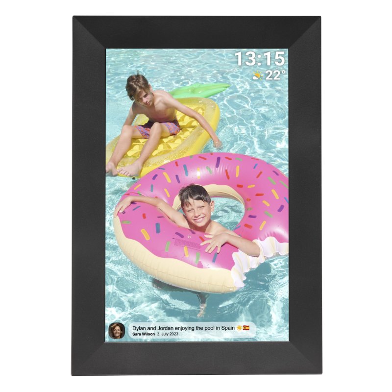 Denver PFF-1024BMK2 digital photo frame Black 25.6 cm (10.1") Touchscreen Wi-Fi