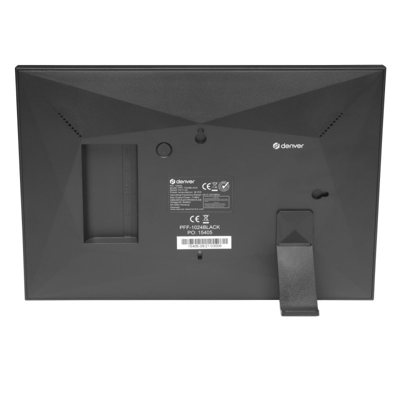 Denver PFF-1024BMK2 cadre photos numériques Noir 25,6 cm (10.1") Écran tactile Wifi