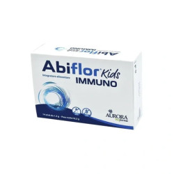 Aurora Biofarma Abiflor Kids Immuno Dietary Supplement Of Lactic Ferments 14 Sticks