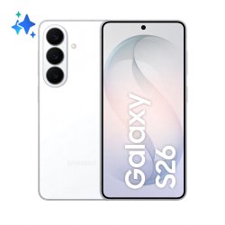 Samsung Galaxy S26 16 cm (6.3") Double SIM Android 16.0 5G USB Type-C 12 Go 256 Go 4300 mAh Blanc