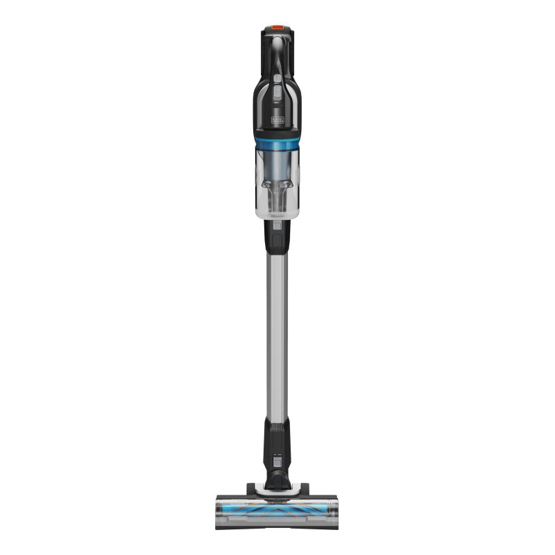 Black & Decker BHFEB520D1 stick vacuum/electric broom 2-in-1 stick vacuum Battery Dry Bagless Black, Transparent, White