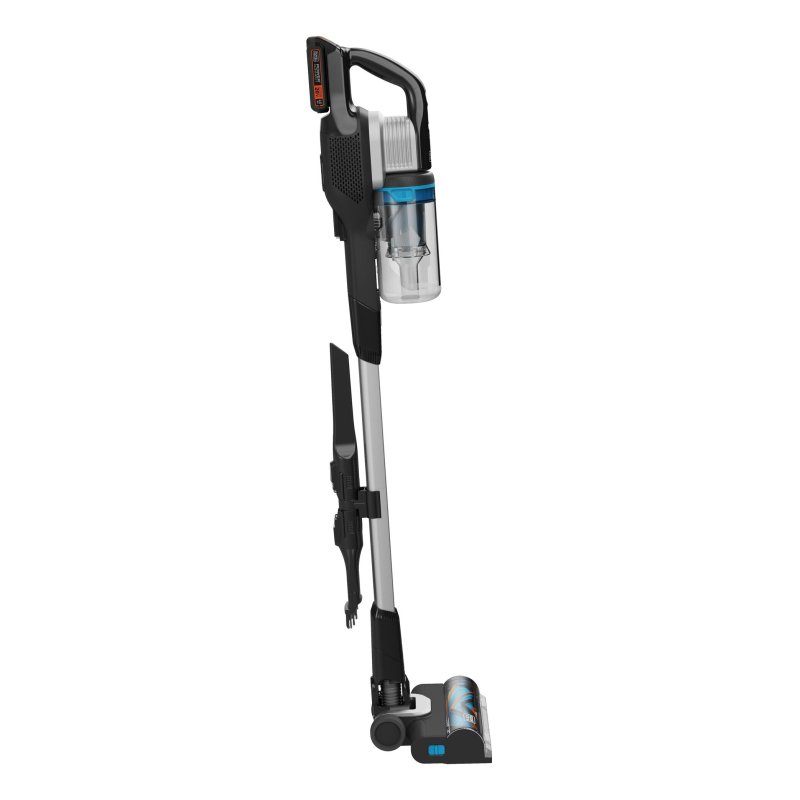 Black & Decker BHFEB520D1 stick vacuum/electric broom 2-in-1 stick vacuum Battery Dry Bagless Black, Transparent, White