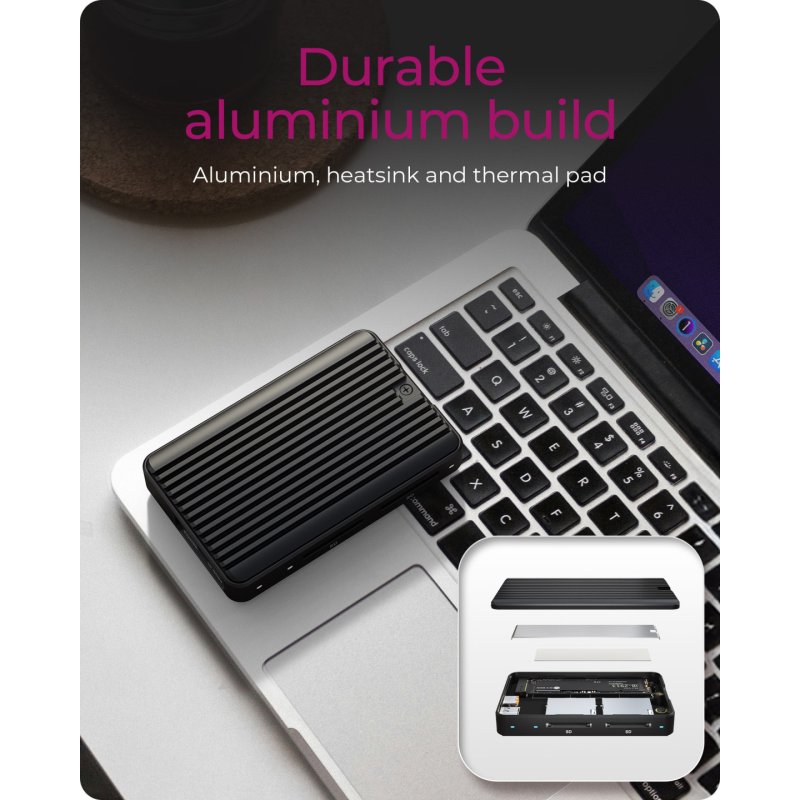 ICY BOX IB-CR602M-C31 Enceinte ssd Noir M.2