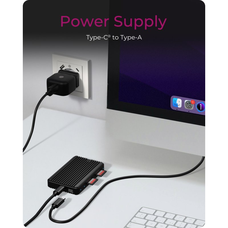 ICY BOX IB-CR602M-C31 SSD enclosure Black M.2