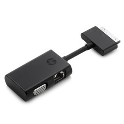 D HP Side Dock RJ45/VGA Adapter
