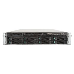 Intel R2308GZ4GC server barebone Intel C602 LGA 2011 (Socket R) Rack (2U) Black, Metallic