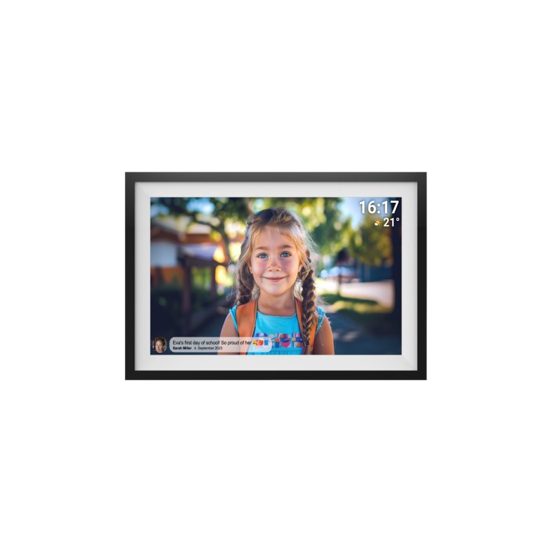 Denver PFF-1516 digital photo frame Black 39.6 cm (15.6") Touchscreen Wi-Fi