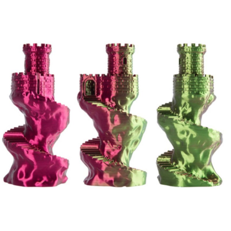 Spectrum Filaments 81408 matériel d'impression 3D Acide polylactique (PLA), Soie Multicolore 1 kg