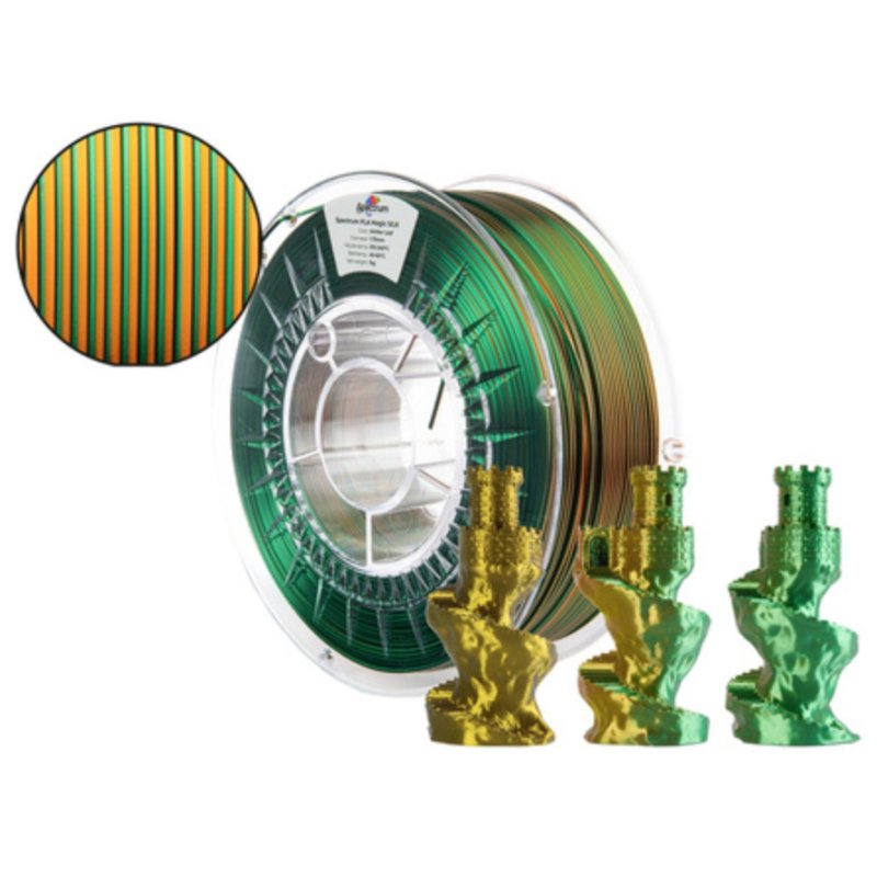 Spectrum Filaments 81409 matériel d'impression 3D Acide polylactique (PLA), Soie Multicolore 1 kg
