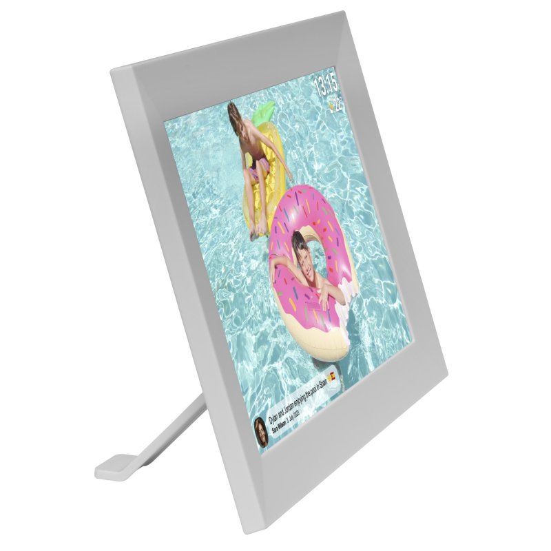 Denver PFF-1024WMK2 digital photo frame White 25.6 cm (10.1") Touchscreen Wi-Fi