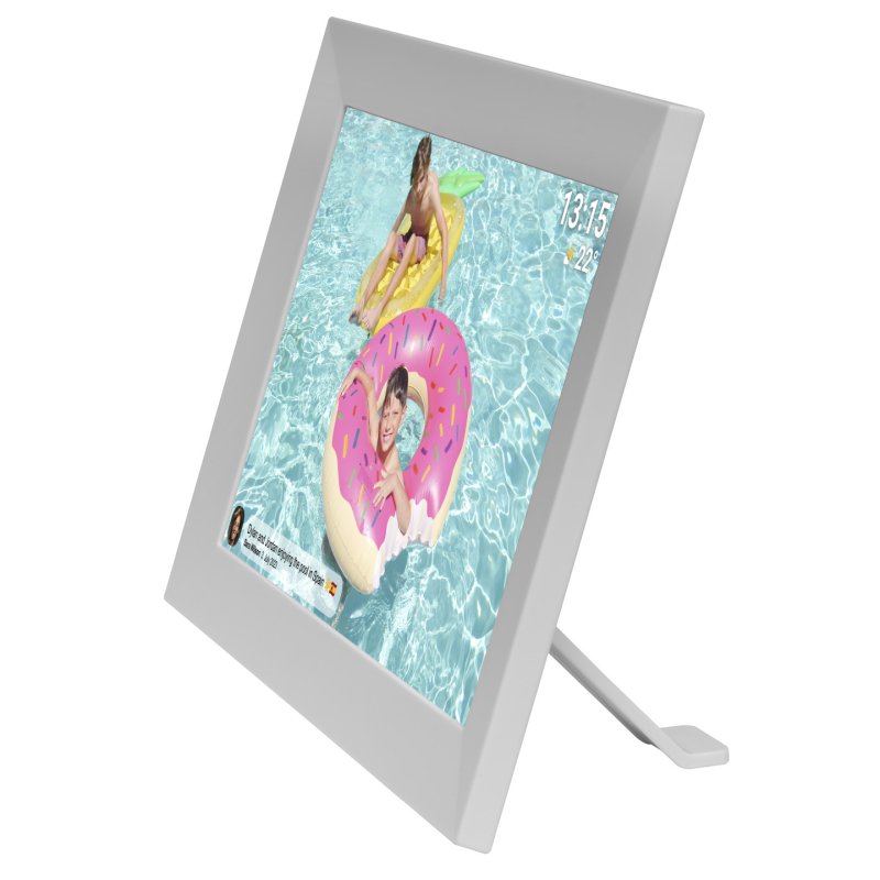 Denver PFF-1024WMK2 digital photo frame White 25.6 cm (10.1") Touchscreen Wi-Fi