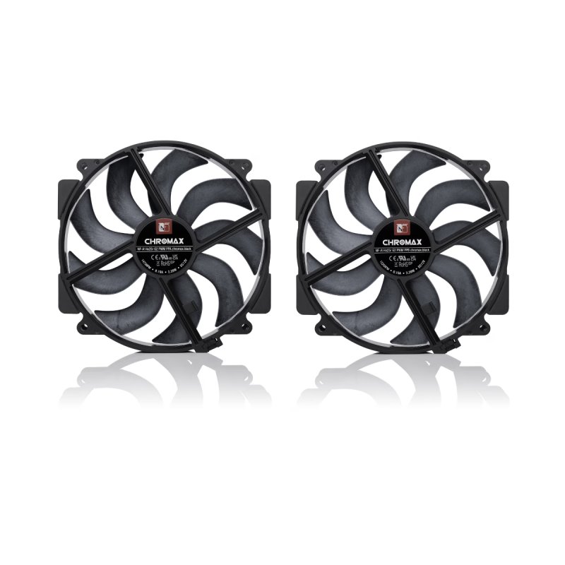 NF-A14x25r G2 PWM Sx2-PP chromax.black (140 mm)