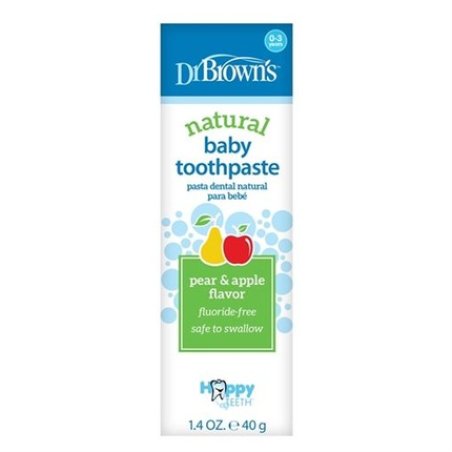 Dr. Brown's Toothpaste - 40g With Apple & Pear Flavor For 0 Months And Older