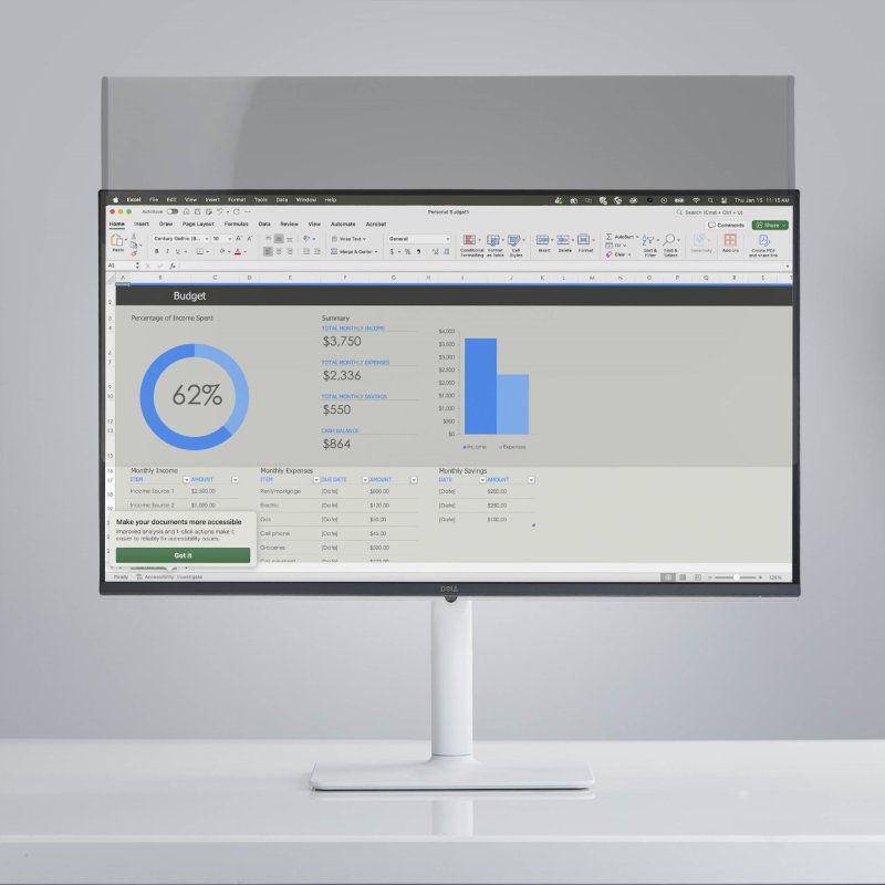 StarTech.com Magnetic Monitor Privacy Screen for 24" 16:9 Widescreen Display, Removable Filter, Anti-Glare/Glossy, Blue