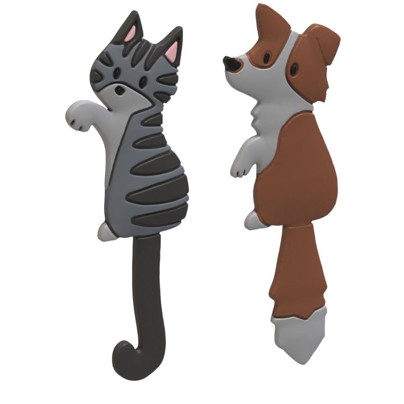 Winkee - Magnetic Hooks - Cat and Dog
