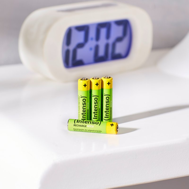 TELZ Intenso Batteries Rechargeable Eco AAA HR03 850mAh 4er Blister