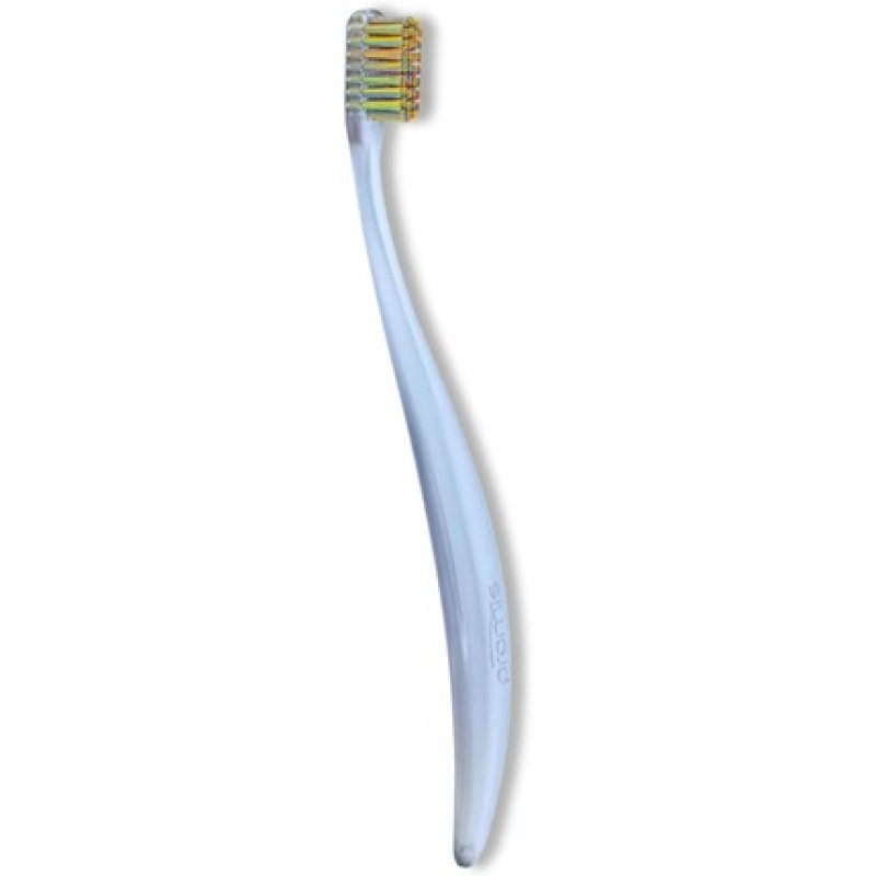 Promis Brush Sustainable Toothbrush with Soft 6750 Bristles and Ergonomic Handle - Rainbow