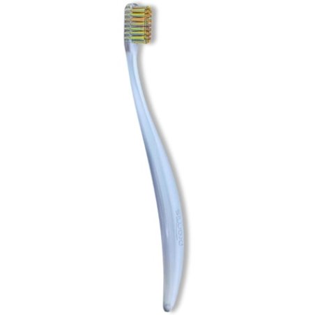 Promis Brush Sustainable Toothbrush with Soft 6750 Bristles and Ergonomic Handle - Rainbow
