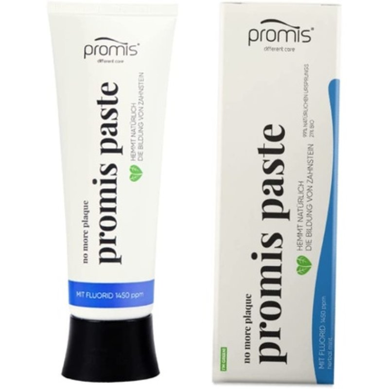 Promis Paste Natural Anti-Plaque Toothpaste with 1450ppm Fluoride 75ml