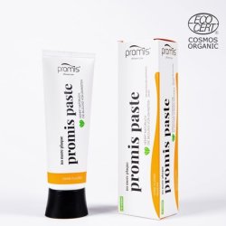Promis Paste Natural Anti-Plaque Toothpaste Without Fluoride and with Xylitol 99% Natural 21% Organic ECOCERT COSMOS