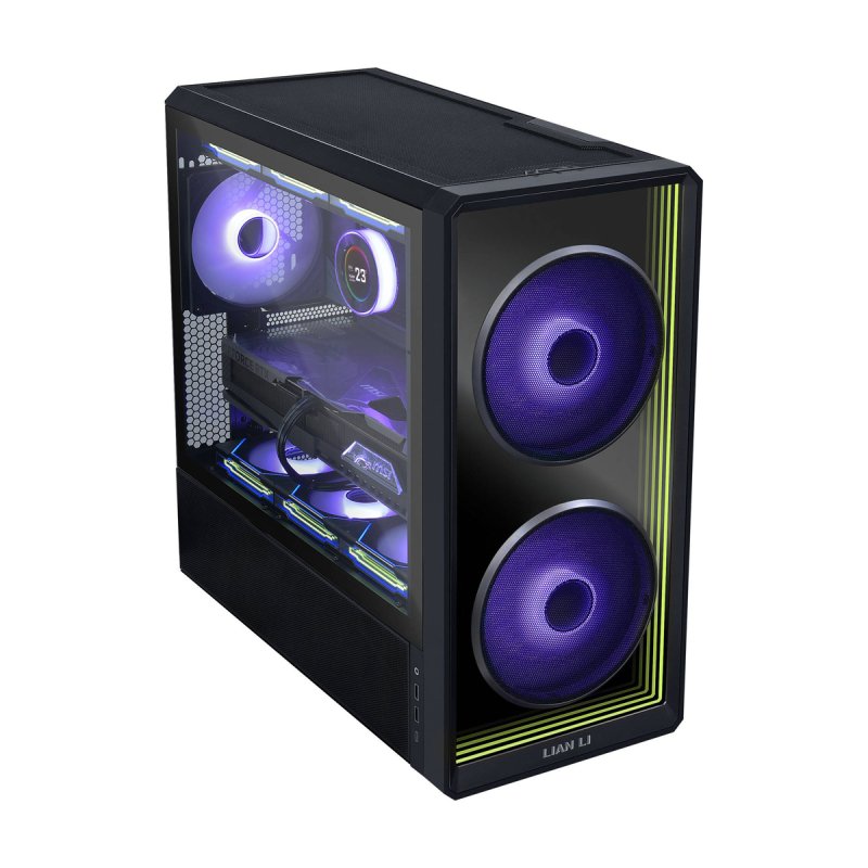 Lian Li LANCOOL 217 INF PC-Gehäuse, Midi-Tower, Tempered Glass, RGB-Beleuchtung - schwarz