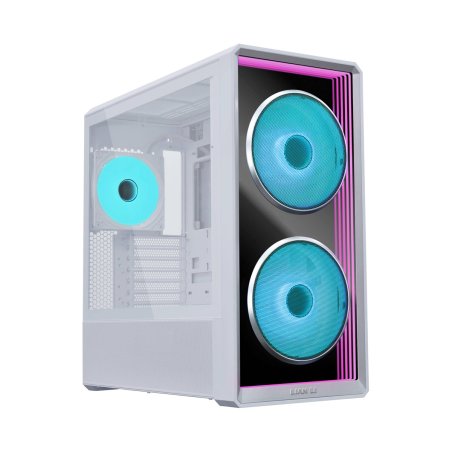 Lian Li LANCOOL 217 INF PC-Gehäuse, Midi-Tower, Tempered Glass, RGB-Beleuchtung - weiß