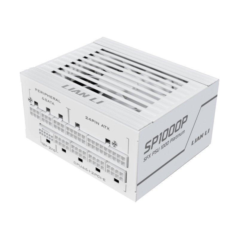 Lian Li SP Series Platinum 80 PLUS Platinum Netzteil, SFX, vollmodular, PCIe 5.1, ATX 3.1 - 1.000 Watt, weiß