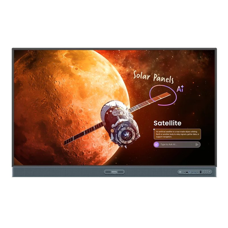BenQ RP6505 tableau blanc interactif 165,1 cm (65") 3840 x 2160 pixels Écran tactile Noir HDMI