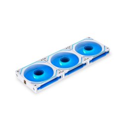 Lian Li UNI FAN SL-INF 120 ARGB Reverse Blade PWM Lüfter, 3er Pack inkl. Controller - 120mm, weiß