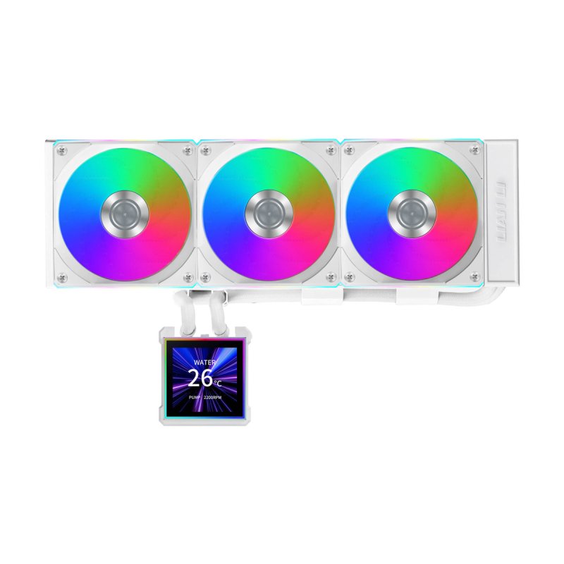 Lian Li HydroShift II LCD-S 360CL AiO-Wasserkühlung, RGB, LCD-Display - 360mm, weiß