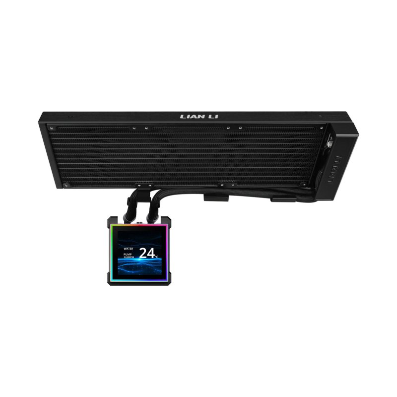 Lian Li HydroShift II LCD-S 360N AiO-Wasserkühlung, RGB, LCD-Display - ohne Lüfter, 360mm, schwarz