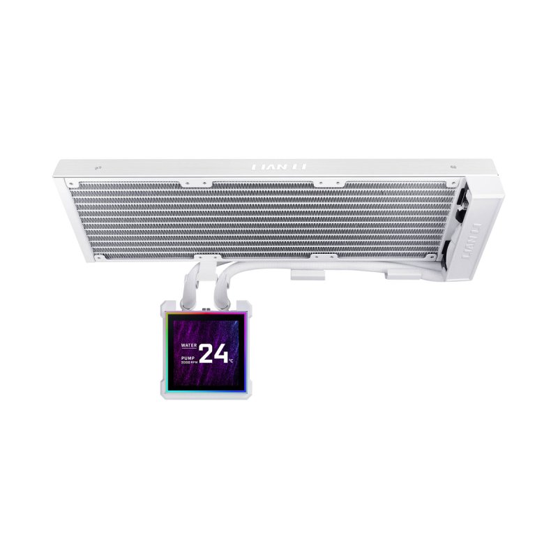 Lian Li HydroShift II LCD-S 360N AiO-Wasserkühlung, RGB, LCD-Display - ohne Lüfter, 360mm, weiß