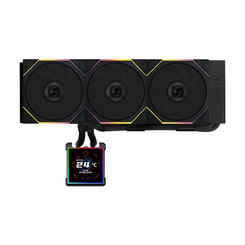 Lian Li HydroShift II LCD-S 360TL AiO-Wasserkühlung, RGB, LCD-Display - 360mm, schwarz