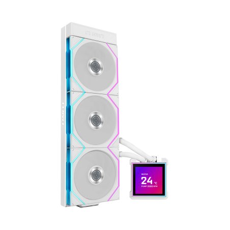 Lian Li HydroShift II LCD-S 360TL AiO-Wasserkühlung, RGB, LCD-Display - 360mm, weiß