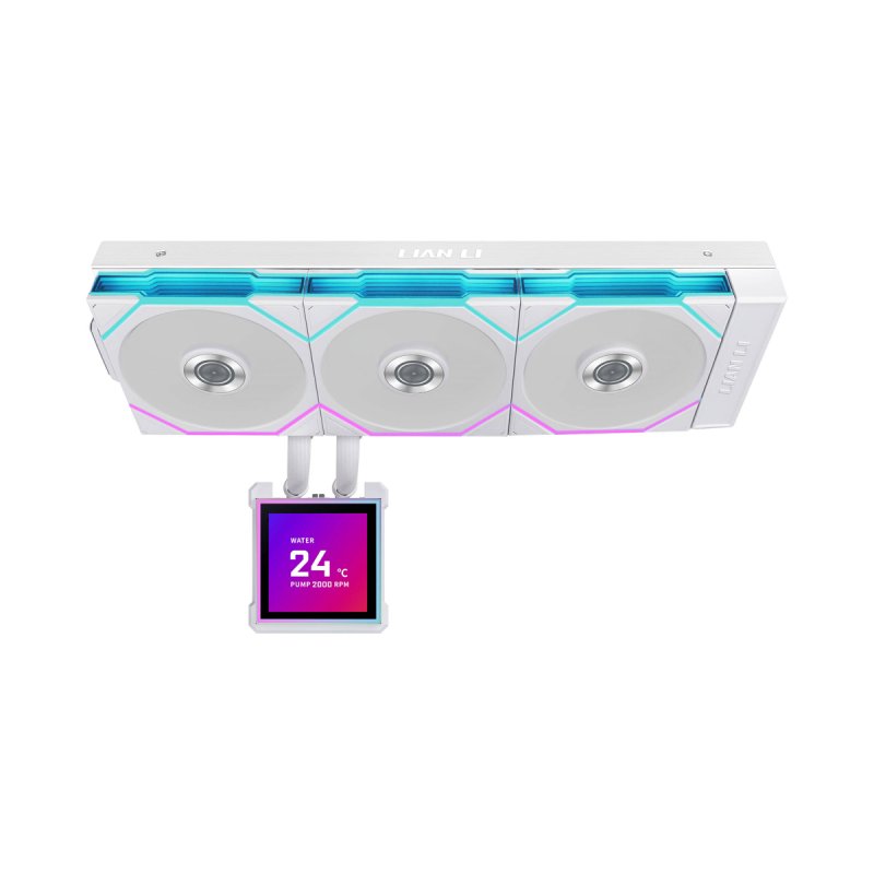 Lian Li HydroShift II LCD-S 360TL AiO-Wasserkühlung, RGB, LCD-Display - 360mm, weiß