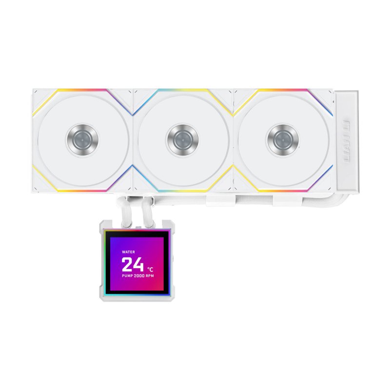 Lian Li HydroShift II LCD-S 360TL AiO-Wasserkühlung, RGB, LCD-Display - 360mm, weiß