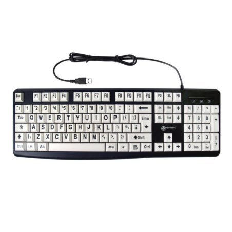 Geemarc Telecom 3521350020823 keyboard Universal USB QWERTY Black, White