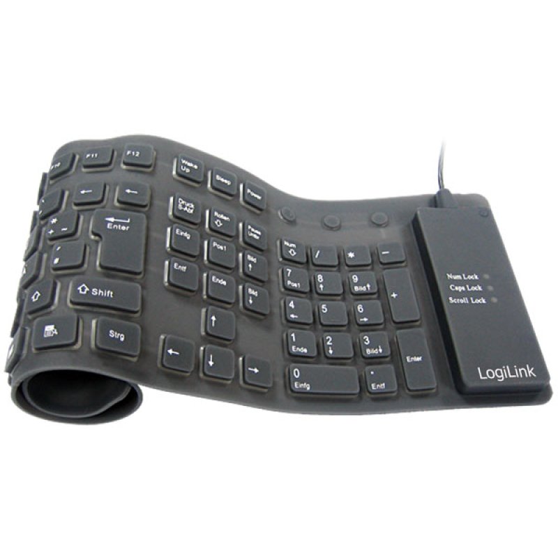 LogiLink flexible Tastatur black