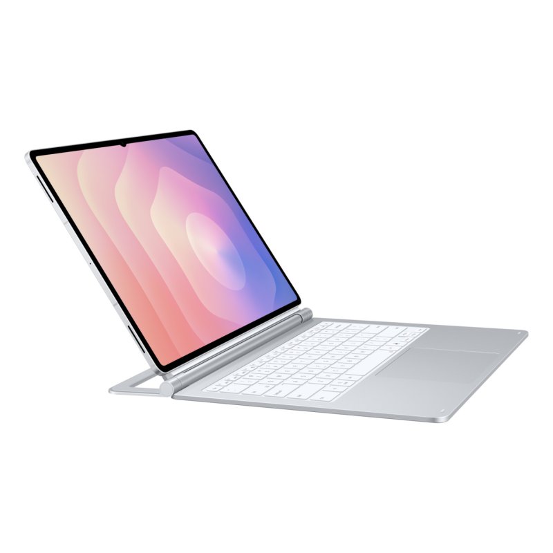 Samsung Pro Keyboard für das Galaxy Tab S11 Ultra Vollwertige QWERTZ-Tastatur und Anschluss über POGO-Pin, Silber