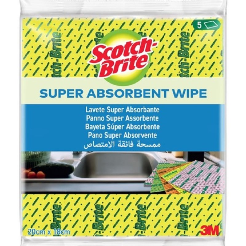 Scotch Brite Super Absorbent Cloth 5 Pieces