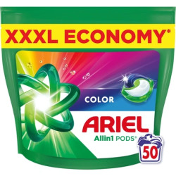 Ariel Pods Allin1 Color Laundry Capsules For Colored Clothes 50 Pieces