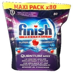 Finish Quantum Tablets 80 Pieces Regular Effective Dishwasher Cleaning