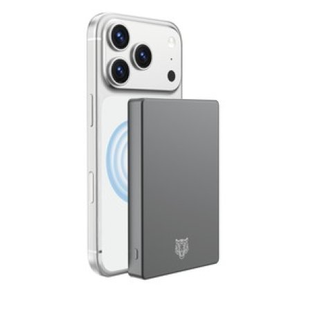 TIGER POWER POWERBANK QI2 5000MAH ALUMINIUM GRIS